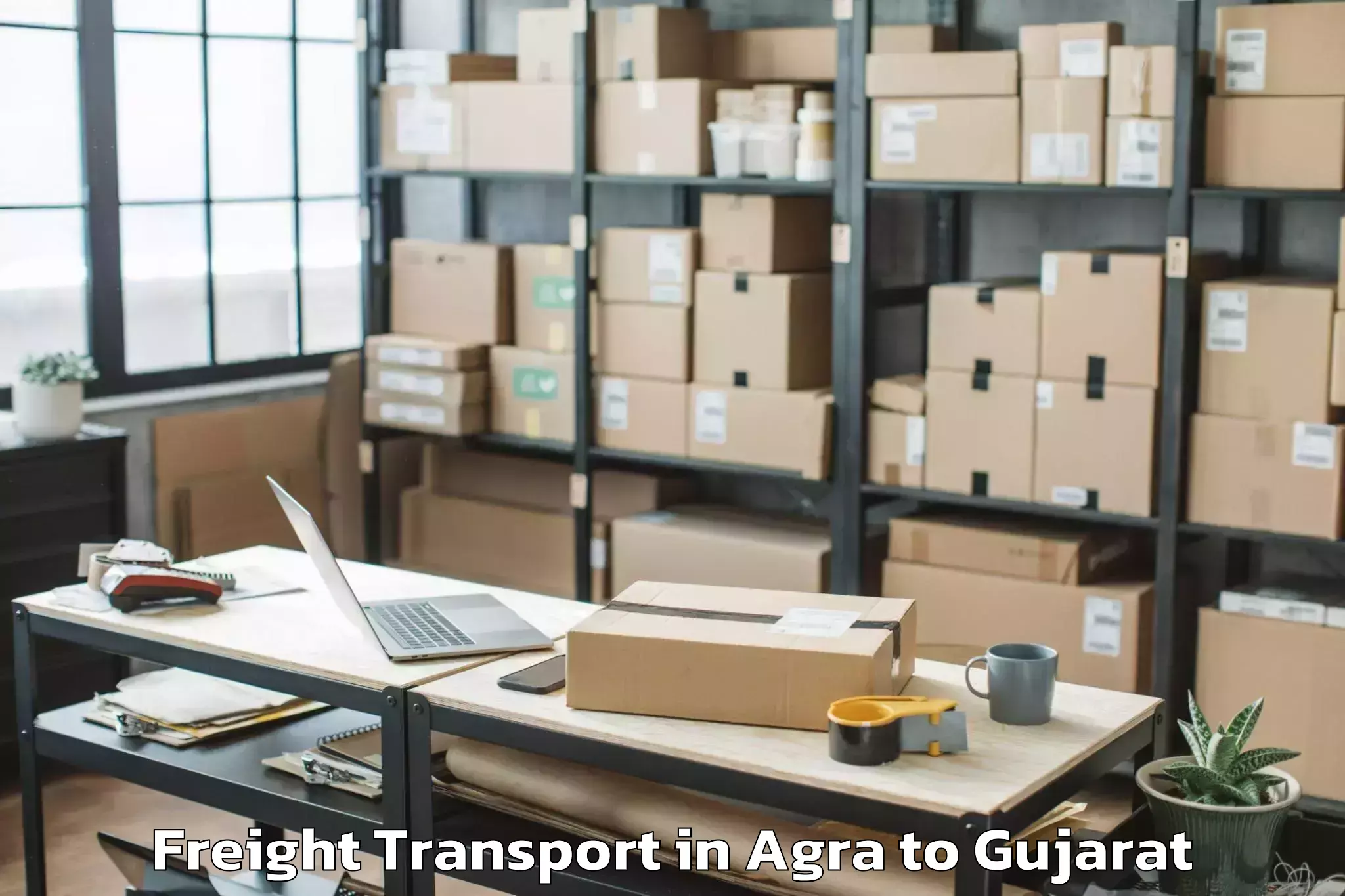 Easy Agra to Tharad Freight Transport Booking